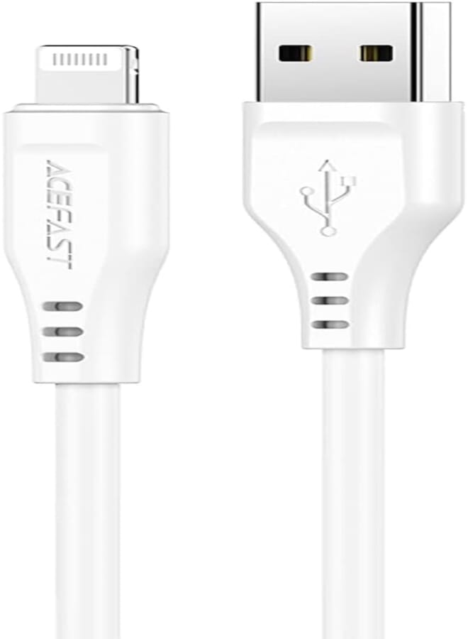 ACEFAST C3-02 USB-A To Lightning TPE Charging Data Cable 1.2M - White